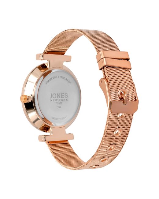Jones New York Pink Mesh Strap Watch