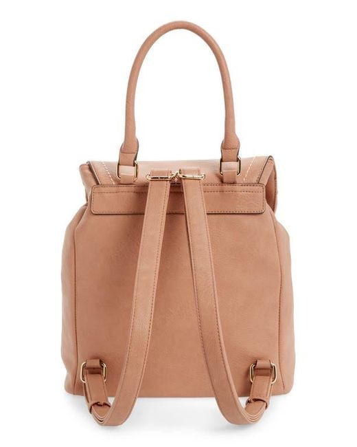 Sole Society Emery Faux Leather Backpack in Brown Lyst