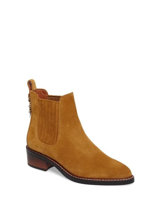 COACH Bowery Chelsea Boot in Brown Lyst