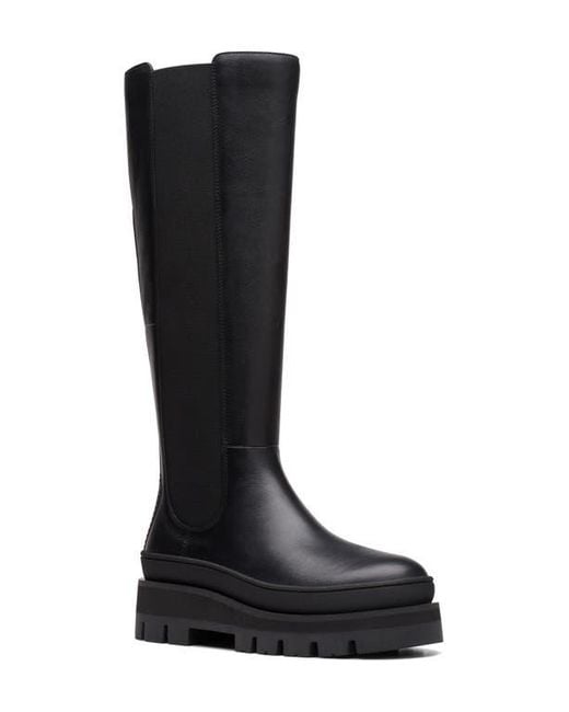 Clarks Black Orianna Knee High Boot