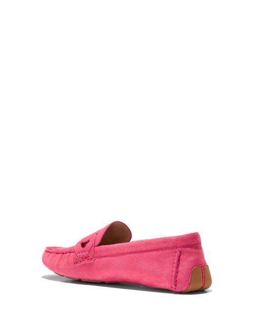 Cole Haan Pink Evelyn Chain Driver Loafer