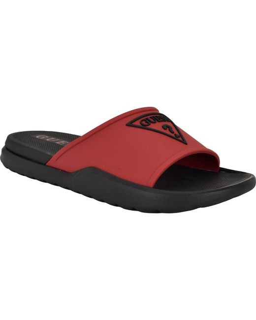 Guess Red Marith Slide Sandal for men