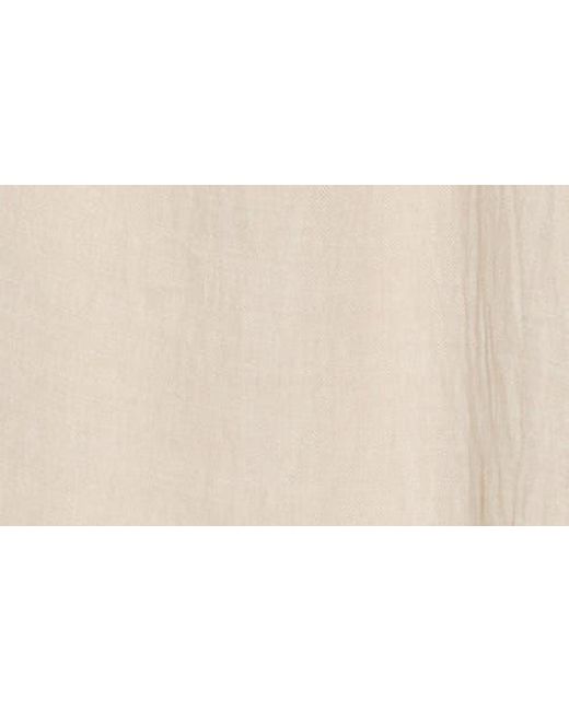 Max Studio Natural Bubble Short Sleeve Top