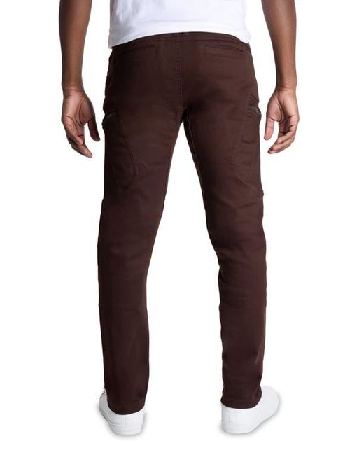 Xray Jeans Red Slim Cotton Cargo Pants for men
