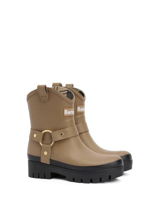 Barbour Brown Elley Harness Rain Boot