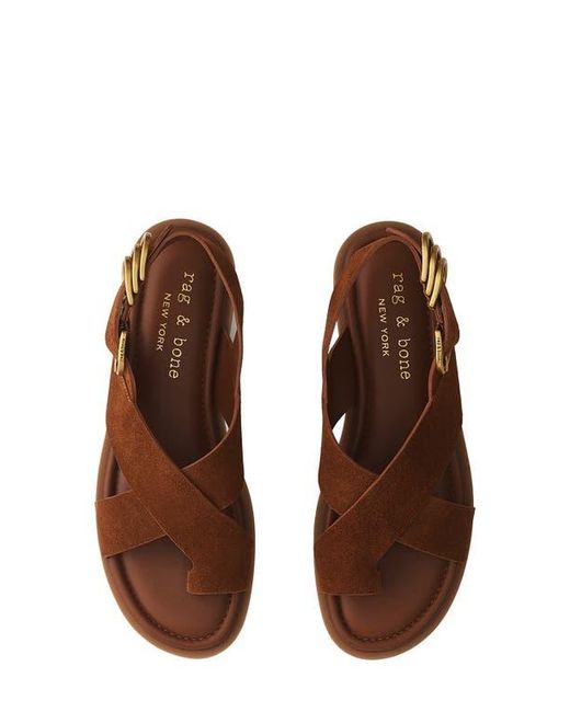 Rag & Bone Brown Gia Toe Loop Sandal