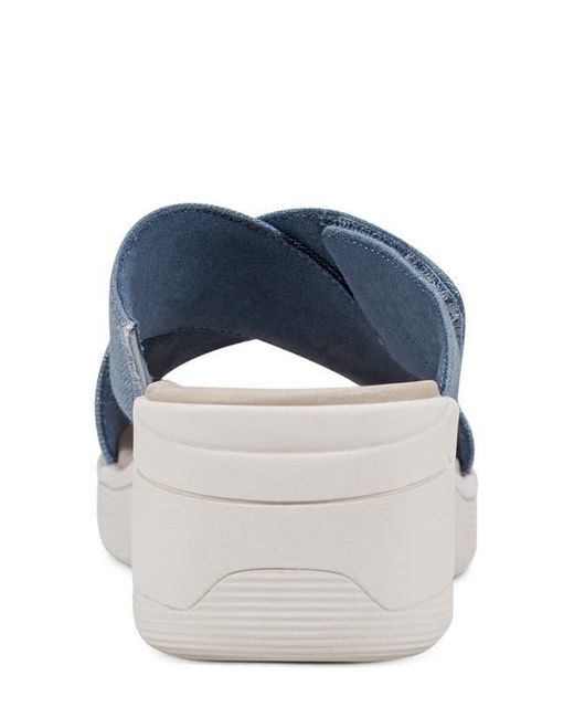 Easy Spirit Blue Bindie Slide Sandal