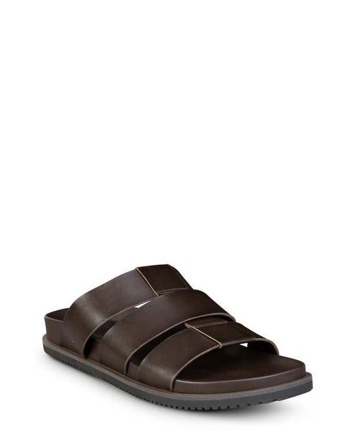 Allen Edmonds Brown Davis Slide Sandal for men