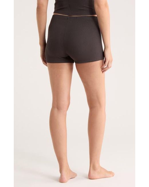 Barefoot Dreams Black Malibu Collection Boxer Shorts
