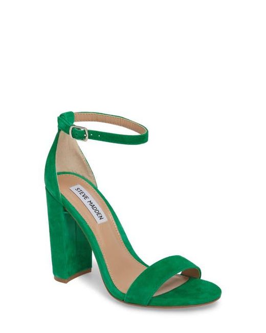 Steve Madden Green Carrson Ankle Strap Sandal