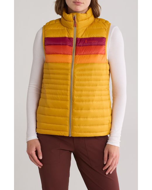 COTOPAXI Yellow Fuego Quilted Down Fill Vest