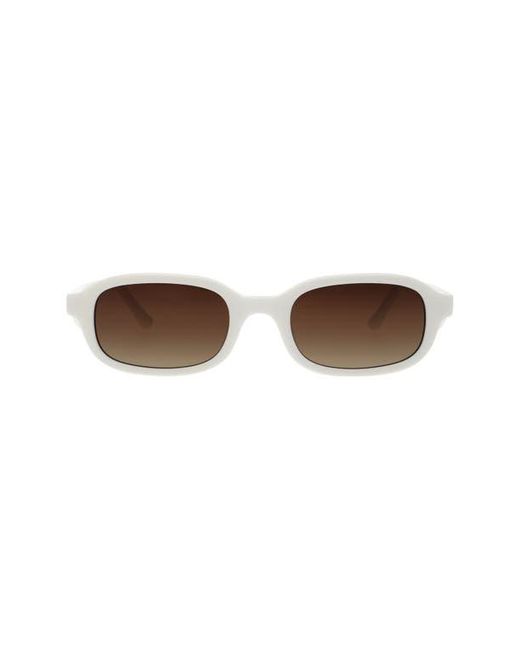 Florence By Mills Brown 49Mm Rectangular Sunglasses