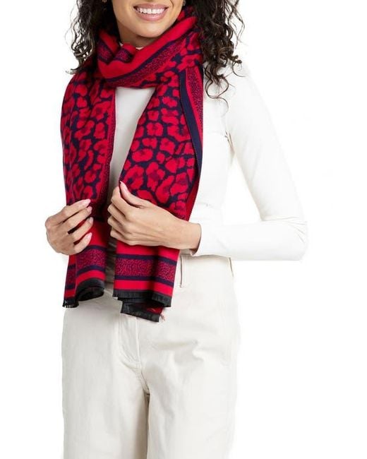 Saachi Red Reversible Scarf