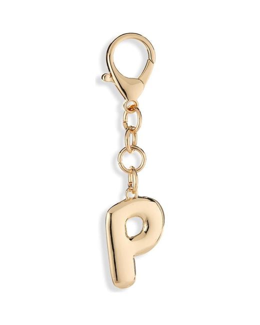 Leith Metallic Bubble Initial Bag Charm