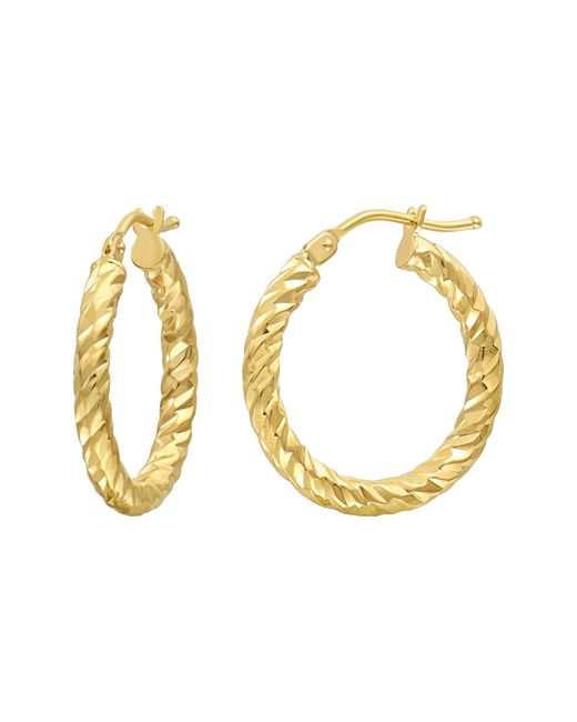 Bony Levy Metallic Blg 14k Gold Hoop Earrings