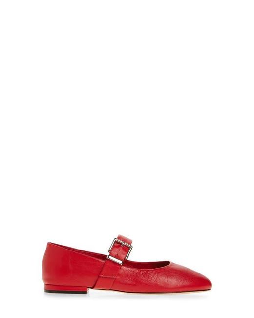 Cinq À Sept Red Sofia Mary Jane Flat