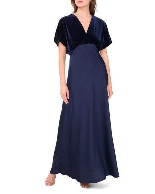 cece blue dress Cece Dress in Ornate Navy L main image 0