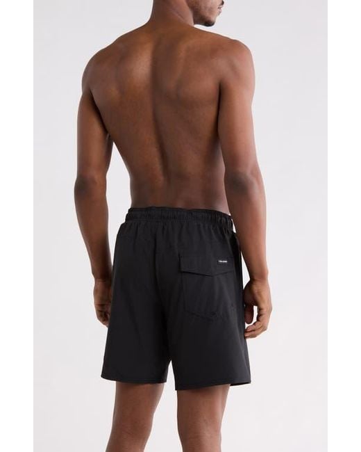 Volcom Blue Manic Swim Trunks for men