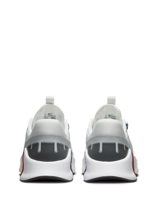 Nike White Free Metcon 5 Training Shoe for men