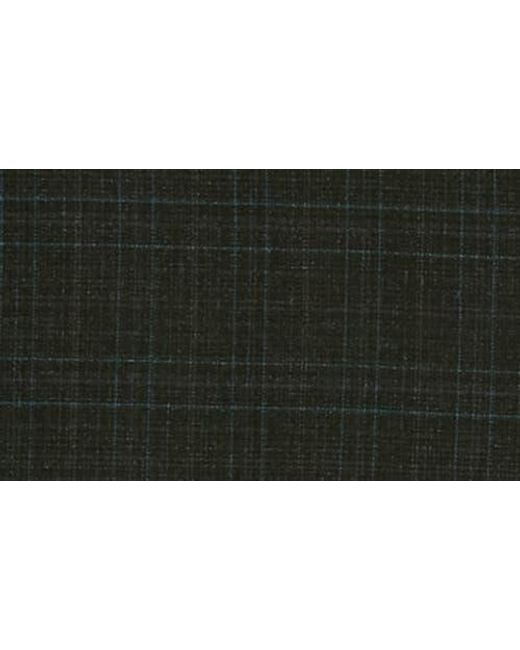 Tahari Black Slim Fit Plaid Blazer for men