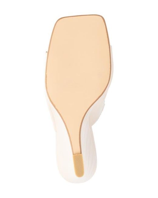 FASHION TO FIGURE White Raina Croc Embossed Wedge Sandal