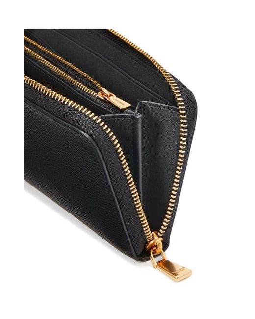 Kate Spade Black Ava Zip Around Continental Wristlet