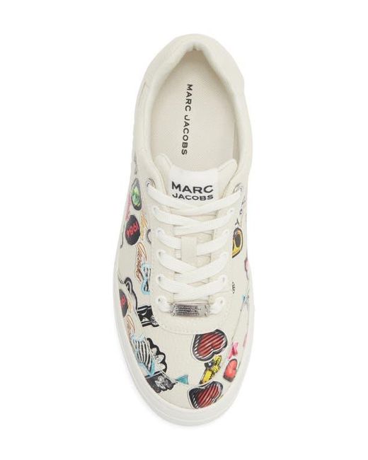 Marc Jacobs White Bold Logo Platform Sneaker