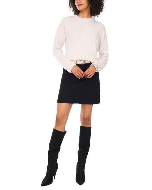 Vince Camuto White Relaxed Fit Sweater