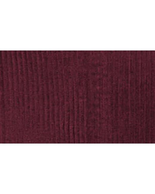 Kensie Red High Waist Corduroy A-Line Skirt