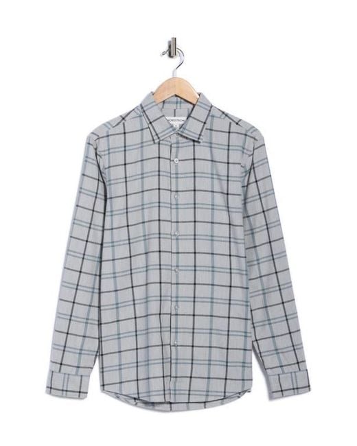 Nordstrom Gray Flannel Button-Up Shirt for men