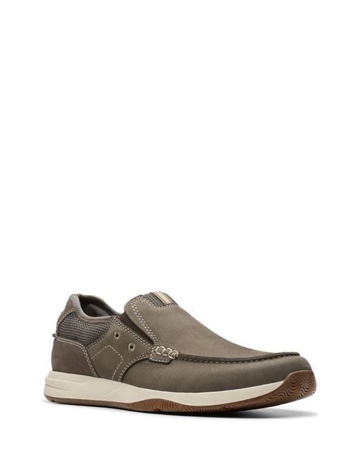 Clarks Brown Sailview Step Slip-On for men