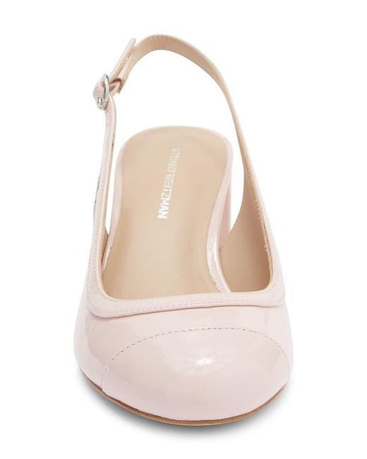 Stuart Weitzman Natural Celina 60 Slingback Pump