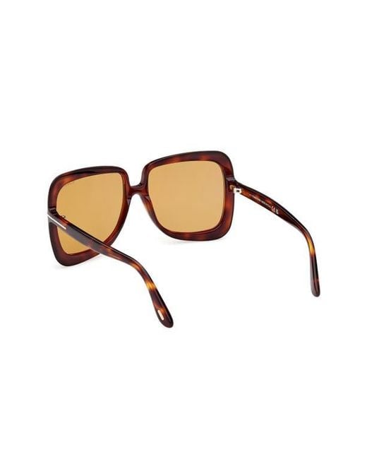 Tom Ford Natural Lorelai 59Mm Square Sunglasses