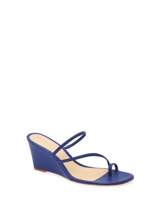 Reformation Blue Jorgia Wedge Sandal