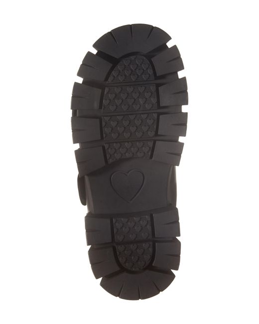 Love Moschino Black Platform Slide Sandal