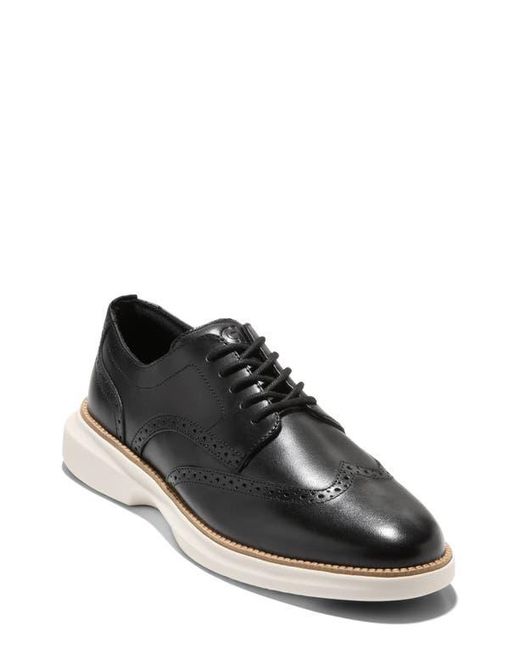 Cole Haan Black Leather Wingtip Derby with White Sole Cole Haan Grand Shadowlite Wingtip Derby in Black for Men | Lyst main image 4