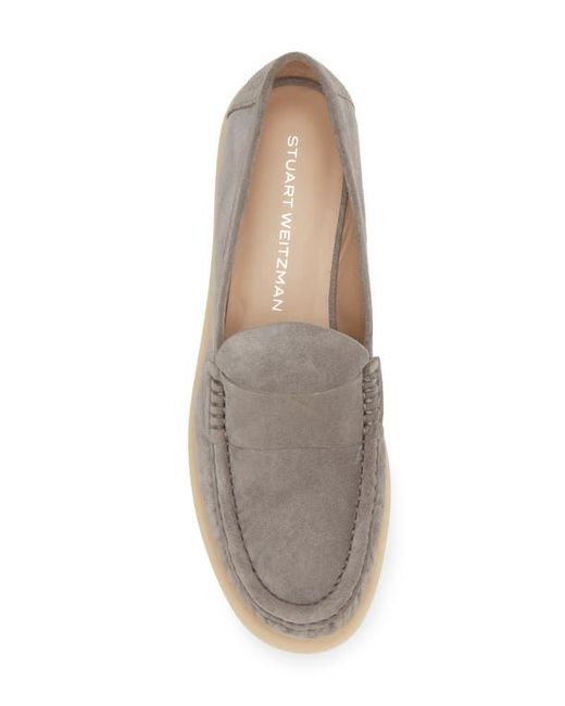 Stuart Weitzman Gray Blake Loafer