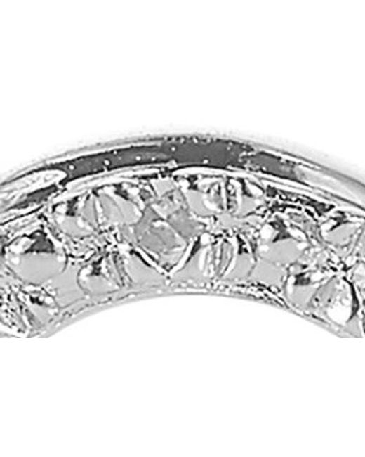 Monica Vinader Metallic Riva Diamond Circle Stud Earrings