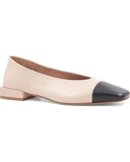 Bruno Magli Pink Patria Square Toe Flat