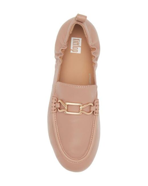 Fitflop Pink Allegro Chain Leather Loafers