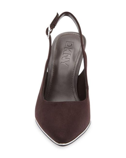 DKNY Black Preston Pointed Toe Slingback Pump