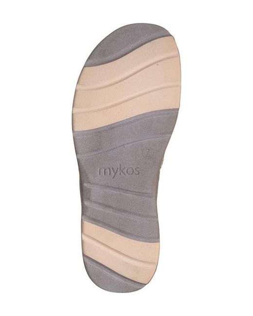 Mykos Brown Nami Platform Flip Flop