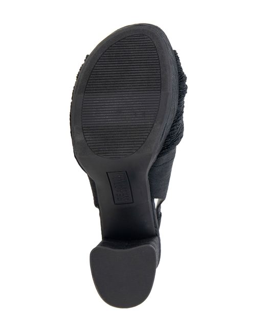 Kenneth Cole Black Rylee Slingback Platform Sandal