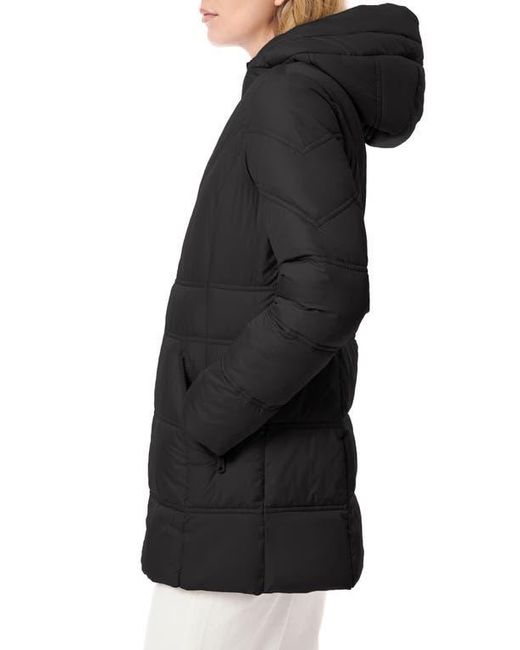 Bernardo Black Hooded Puffer Jacket