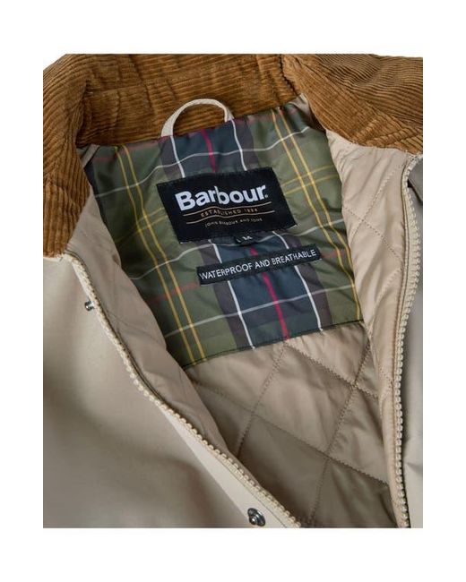 Barbour Gray Waterproof Ashby Winter Jacket for men