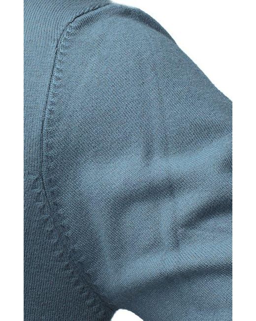 Xray Jeans Blue Mock Neck Knit Sweater for men