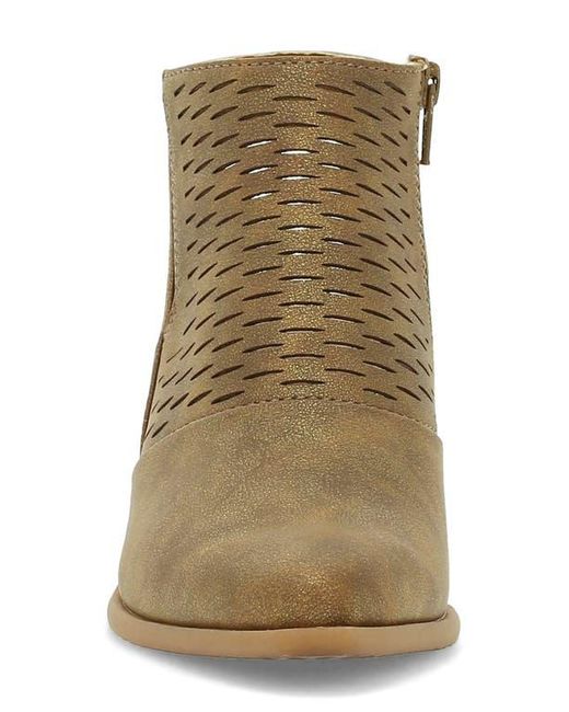 BareTraps Brown Yangley Block Heel Bootie