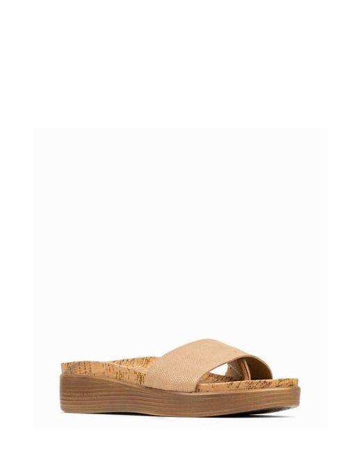 Donald J Pliner Brown Fiji Wedge Sandal