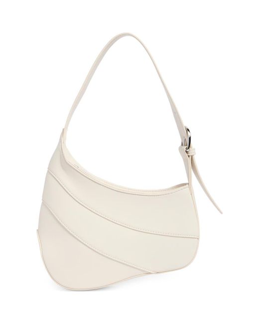 BCBGMAXAZRIA Natural Layered Asymmetric Shoulder Bag