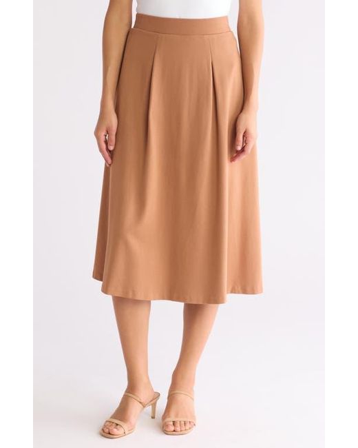 Nordstrom Ponte A Line Midi Skirt Lyst
